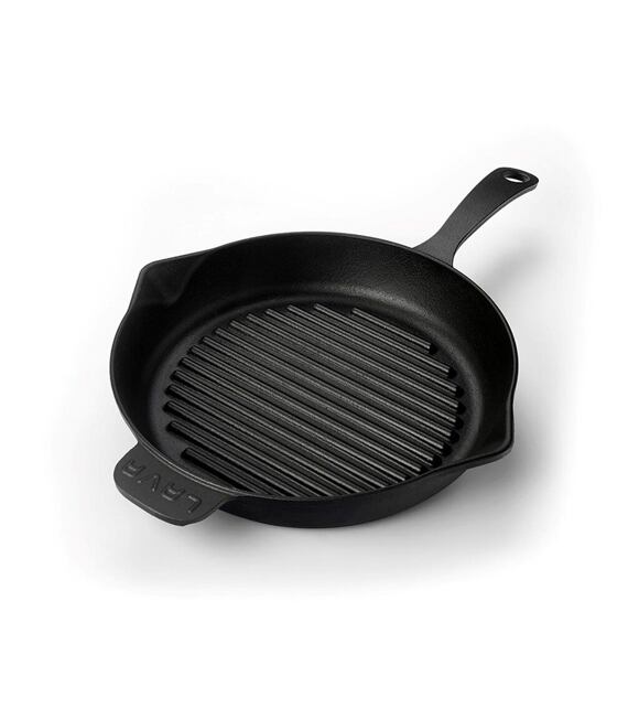 Żeliwna patelnia grillowa ze zintegrowanym uchwytem Ø 28 cm Lava Metal LVECOYGT28KNK